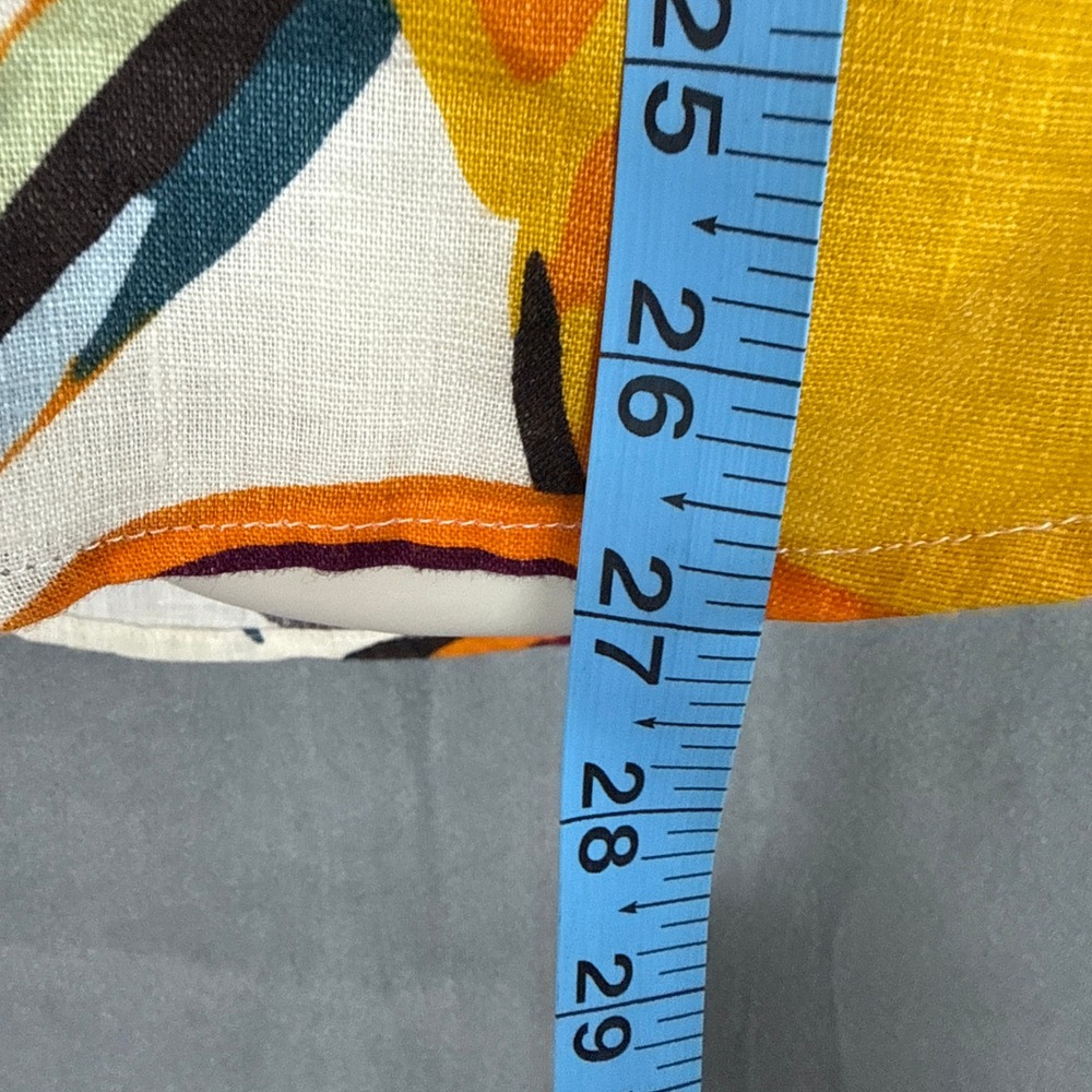 C&C California Womens L Linen Sleeveless Tank Top Beach Bright Boho Summer - Picture 7 of 15